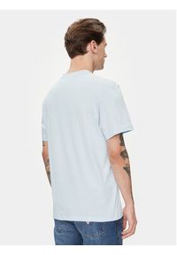 Lacoste T-Shirt TH2036 Błękitny Regular Fit. Kolor: niebieski. Materiał: bawełna