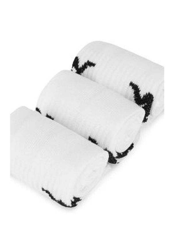 Kappa Skarpety długie Z4444_AW24 (3-PACK) Biały. Kolor: biały. Materiał: bawełna