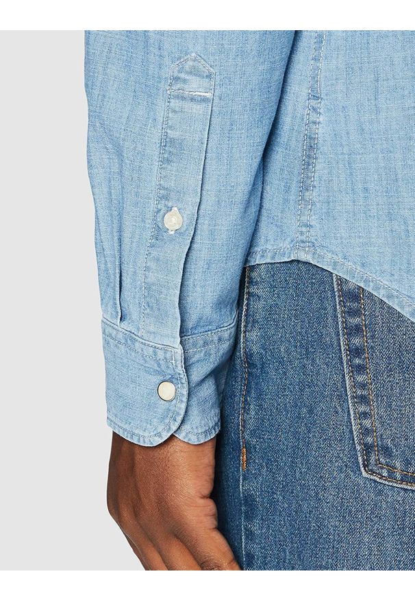 Lee - LEE LEE WESTERN SHIRT MĘSKA KOSZULA FADED BLUE L643NSOF 112115385