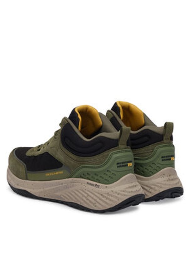 skechers - Skechers Sneakersy Bounder Rse 232961 OLBK Khaki. Kolor: brązowy. Materiał: nubuk, skóra