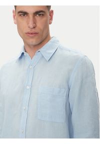 BOSS Koszula 50537381 Niebieski Regular Fit. Kolor: niebieski. Materiał: len #4