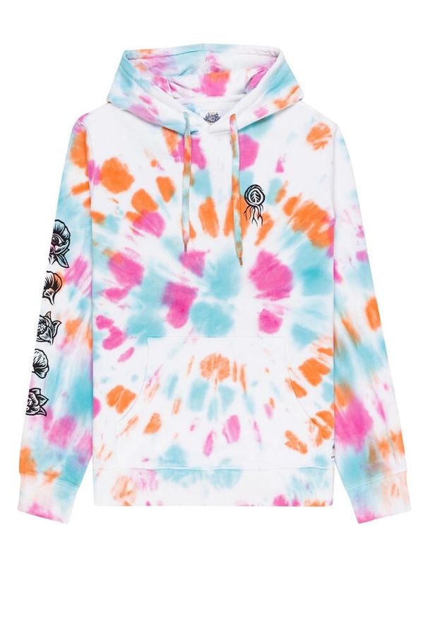 Bluza męska Element Bloom Tie Dye. Kolor: biały. Materiał: bawełna. Sport: skateboard