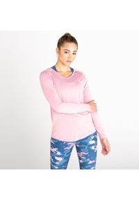 DARE 2B - Damska bluzka sportowa z długim rękawem Discern. Kolor: różowy. Materiał: poliester, elastan. Długość rękawa: długi rękaw. Długość: długie #1