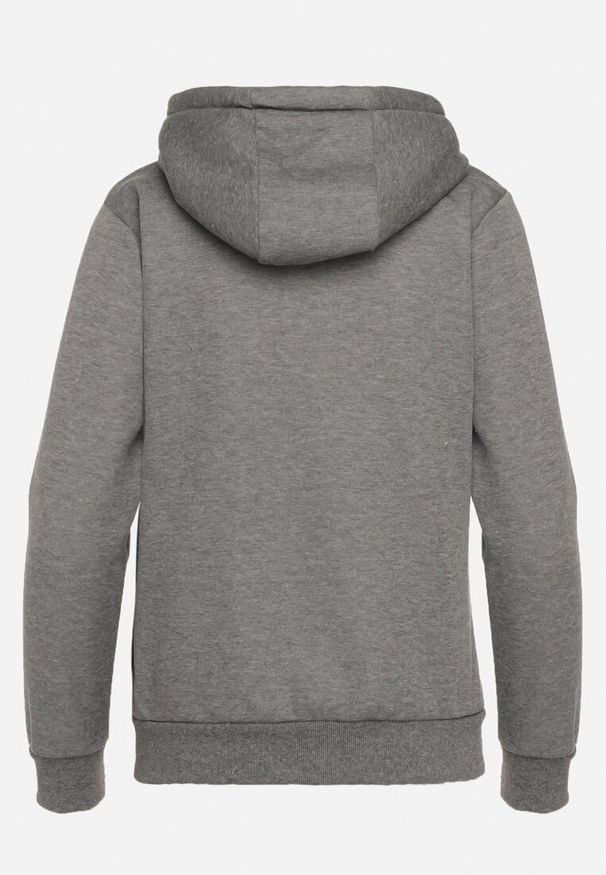 Born2be - Ciemnoszara Bluza z Kapturem Sithi. Okazja: na co dzień. Typ kołnierza: kaptur. Kolor: szary. Materiał: jeans. Długość rękawa: długi rękaw. Długość: długie. Styl: klasyczny, casual