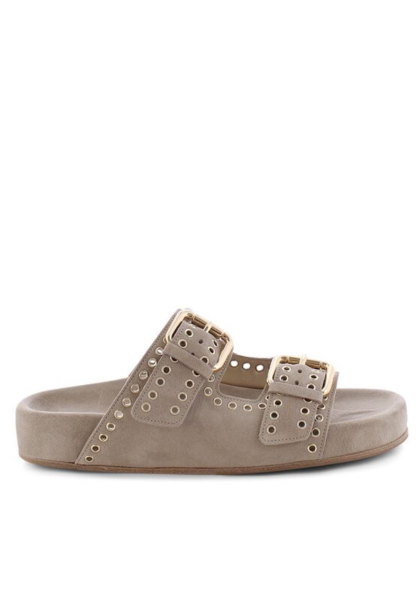 KENNEL&SCHMENGER - Kennel & Schmenger Klapki Soda 51-96200.246 Beżowy. Kolor: beżowy. Materiał: zamsz, skóra