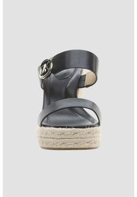 Michael Kors - MICHAEL KORS Czarne sandały Lucinda Wedge, Rozmiar 38. Kolor: czarny #6