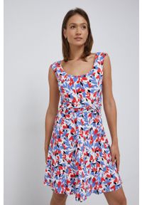 Lauren Ralph Lauren sukienka mini rozkloszowana. Materiał: dzianina. Typ sukienki: rozkloszowane. Długość: mini