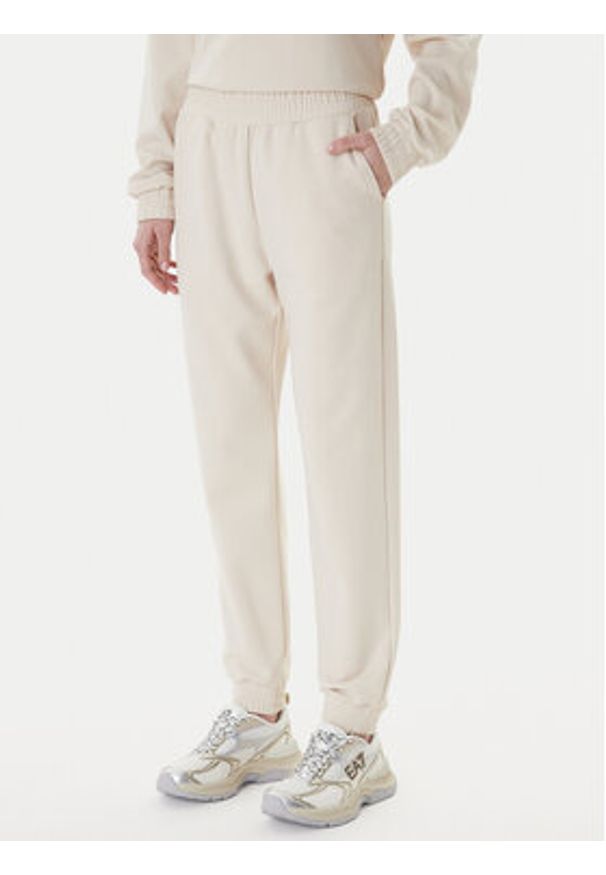 EA7 Emporio Armani Dres 7W000976 AF12501 U1088 Beżowy Regular Fit. Kolor: beżowy. Materiał: syntetyk