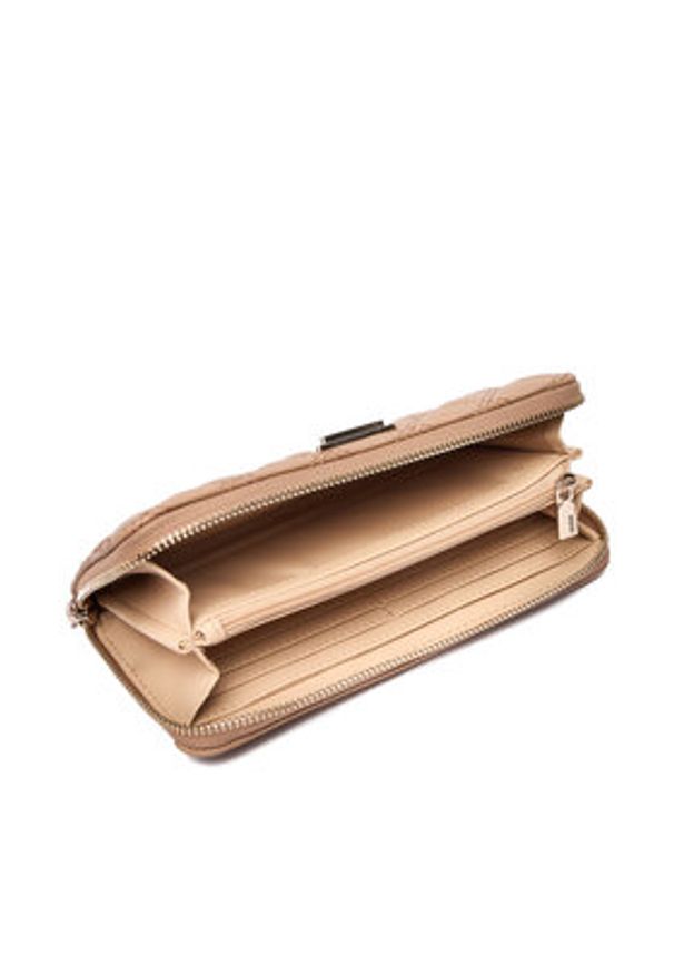 Guess Portfel SWQG96 73146 Beżowy. Kolor: beżowy. Materiał: skóra