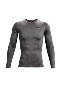 Koszulka fitness męska Under Armour HG Armour Comp z długim rękawem. Kolor: szary. Długość rękawa: długi rękaw. Długość: długie. Sport: fitness #1