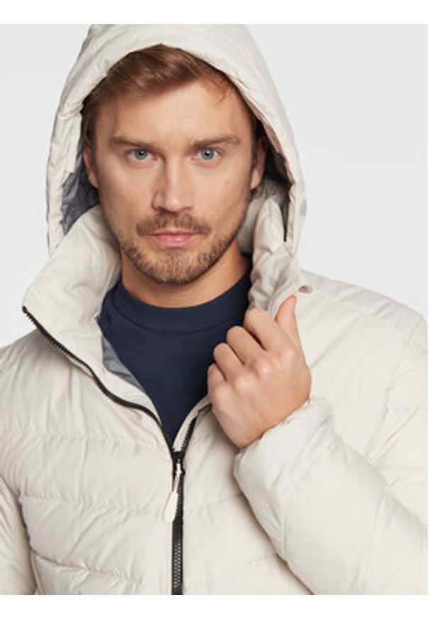 Jack Wolfskin Kurtka puchowa Fairmont 1203591 Écru Regular Fit. Materiał: syntetyk