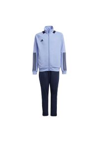 Adidas - Dres Sereno Kids. Kolor: niebieski. Materiał: dresówka