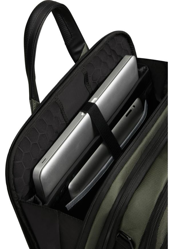 Torba Samsonite 147141 1388 15.6'' PRO-DLX 6 zielony. Kolor: zielony. Materiał: materiał, skóra. Wzór: kolorowy. Styl: biznesowy, elegancki