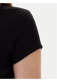 Calvin Klein T-Shirt LV047C200G Czarny Slim Fit. Kolor: czarny. Materiał: bawełna #5