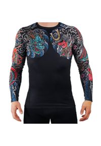 GROUND GAME - Rashguard męski Ground Game Bushido 3.0. Kolor: czarny. Materiał: elastan, poliester