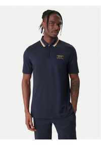 EA7 Emporio Armani Polo 7M001333 AF13739 UB102 Granatowy Regular Fit. Typ kołnierza: polo. Kolor: niebieski. Materiał: wiskoza #1
