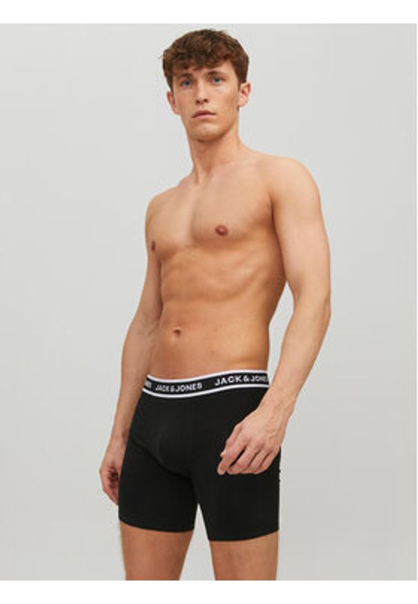 Jack & Jones - Jack&Jones Komplet 3 par bokserek 12229576 Czarny. Kolor: czarny. Materiał: bawełna