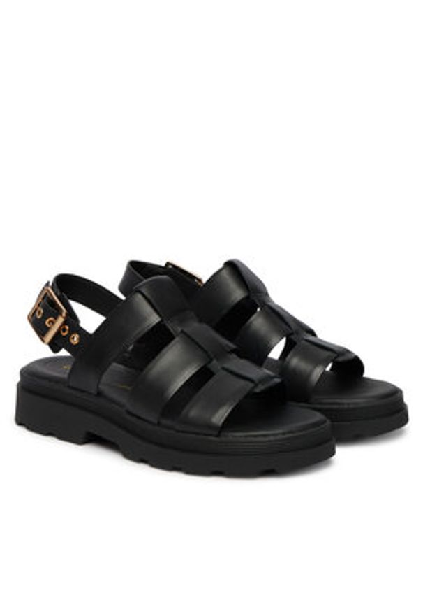 Clarks Sandały Orinoco3 Strap 26186490 Czarny. Kolor: czarny. Materiał: skóra