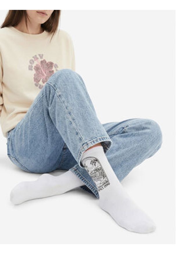 Roxy Skarpety długie AS_ROXY_05W_SS25 (3-PACK) Różowy. Kolor: różowy. Materiał: bawełna