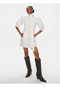 Custommade Sukienka jeansowa Karly 999448456 Biały Regular Fit. Kolor: biały. Materiał: bawełna #4