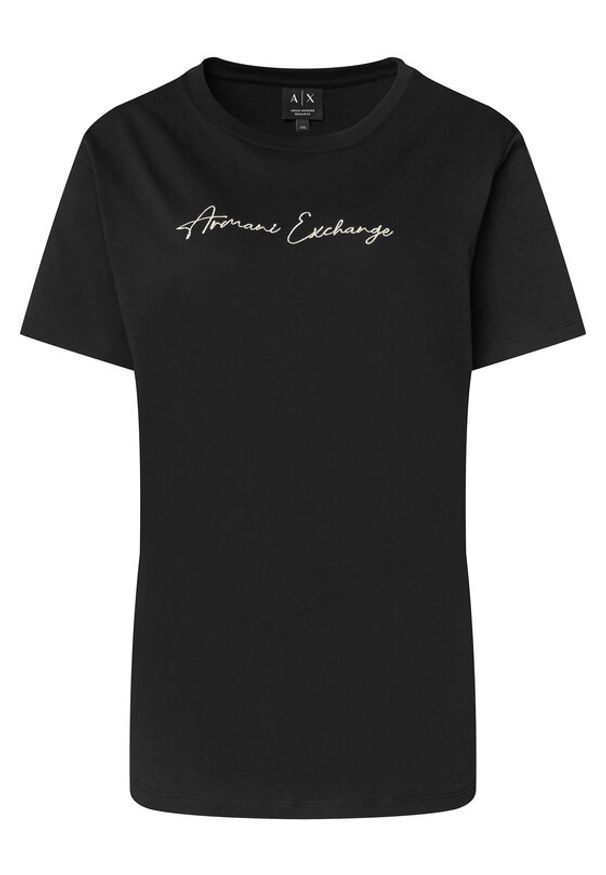Armani Exchange T-Shirt XW000839 AF10356 MC021 Czarny Regular Fit. Kolor: czarny. Materiał: bawełna