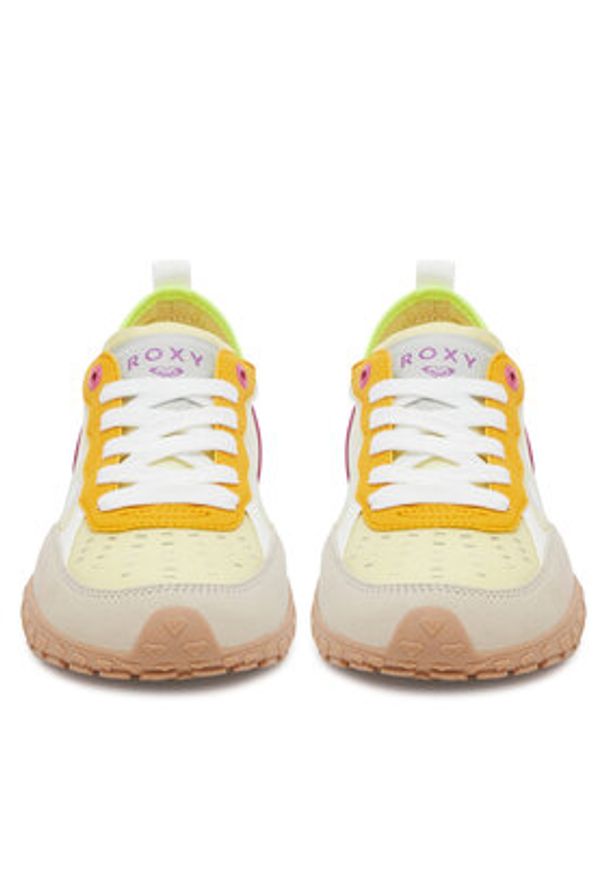 Roxy Sneakersy V12-920 Żółty. Kolor: żółty. Materiał: materiał