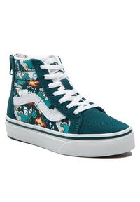 Vans Sneakersy Sk8-Hi Zip VN0A4BUX60Q1 Zielony. Kolor: zielony. Materiał: zamsz, skóra