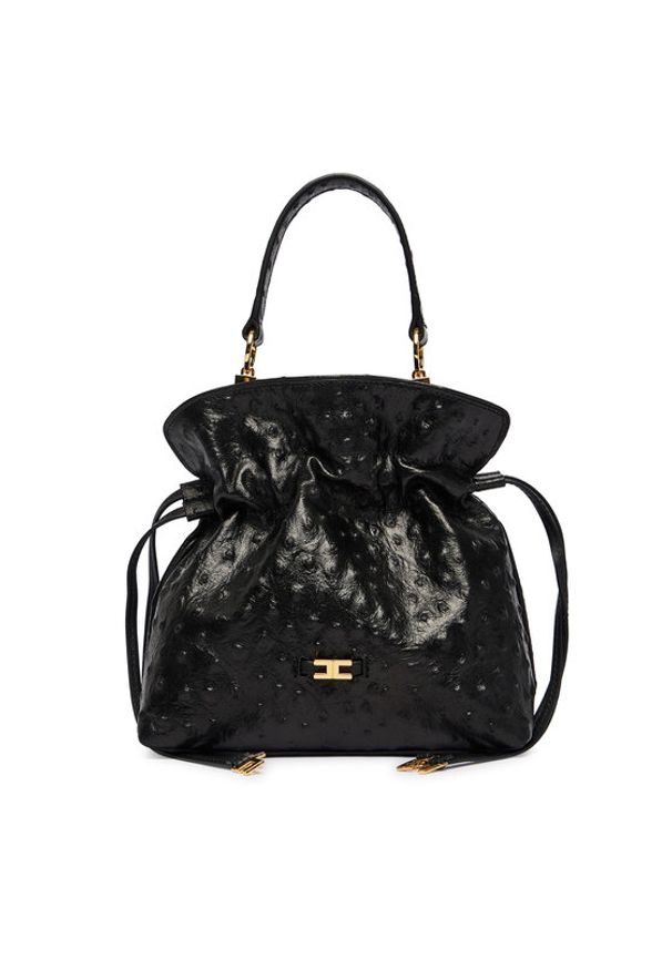 Elisabetta Franchi Torebka BS-51N-62E2-V600cza Czarny. Kolor: czarny. Materiał: skórzane