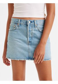 Levi's® Spódnica jeansowa Icon A46940003 Błękitny Loose Fit. Kolor: niebieski. Materiał: bawełna