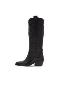 Badura Kowbojki ALMADA-5020 Czarny. Kolor: czarny. Materiał: skóra #4