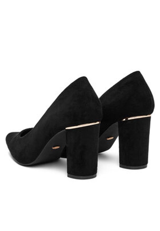 DeeZee Czółenka LWXH916-1 Czarny. Kolor: czarny. Materiał: materiał