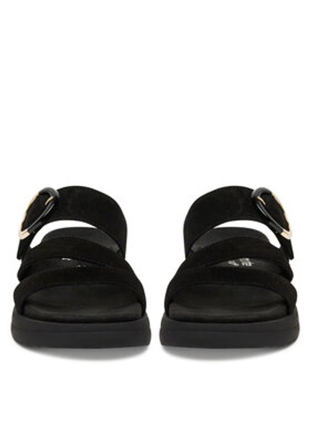 Remonte Klapki D2N53-02 Czarny. Kolor: czarny. Materiał: zamsz, skóra