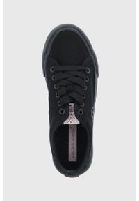 Cross Jeans tenisówki damskie kolor czarny. Nosek buta: okrągły. Zapięcie: sznurówki. Kolor: czarny. Materiał: guma #4