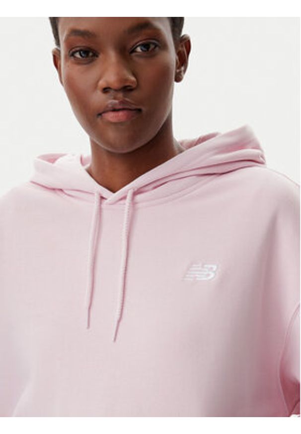 New Balance Bluza WT41507 Różowy Relaxed Fit. Kolor: różowy. Materiał: bawełna