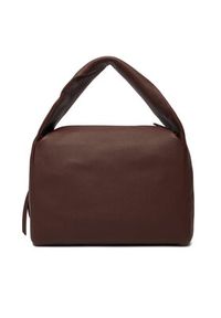 TOMMY HILFIGER - Tommy Hilfiger Torebka City Leather Shoulder Bag AW0AW18152 Brązowy. Kolor: brązowy. Materiał: skórzane #4