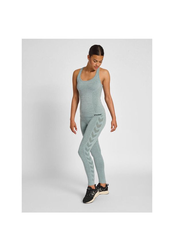 Legging bezszwowa kobieta Hummel Ci Mid. Kolor: zielony, niebieski, wielokolorowy. Materiał: materiał, dzianina. Sport: fitness