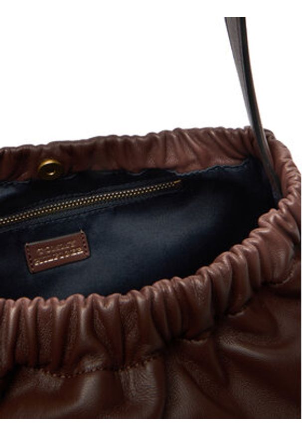 TOMMY HILFIGER - Tommy Hilfiger Torebka Soft Leather Shoulder Bag AW0AW18307 Bordowy. Kolor: czerwony. Materiał: skórzane