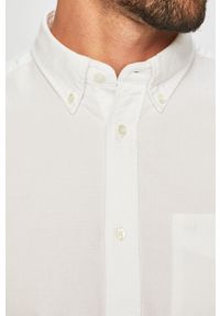 Wrangler - Koszula. Typ kołnierza: button down. Kolor: biały. Materiał: tkanina #6