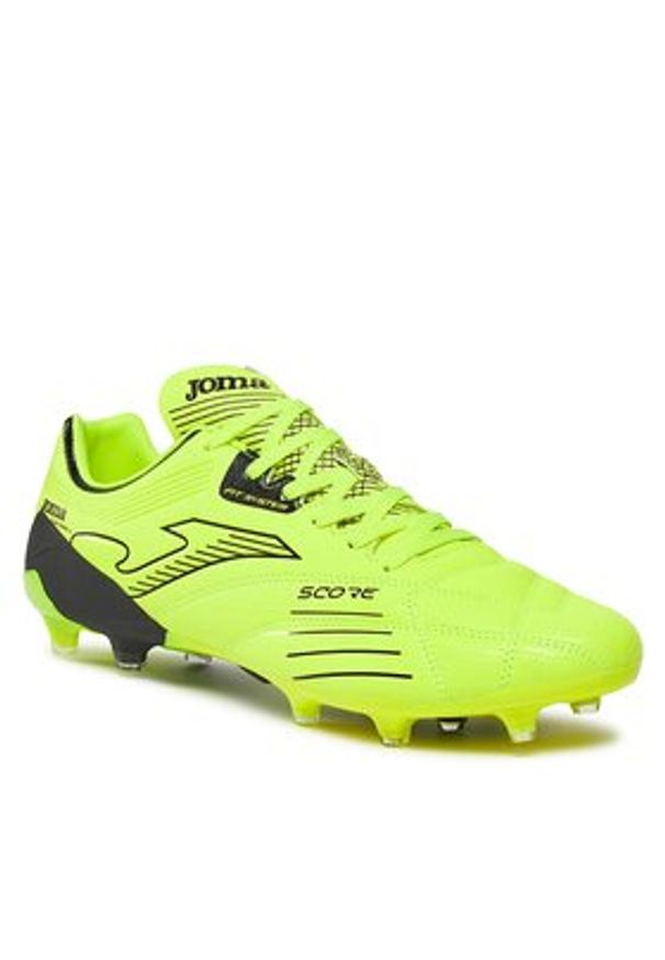 Joma Buty do piłki nożnej Score 2309 SCOW2309FG Żółty. Kolor: żółty. Materiał: skóra