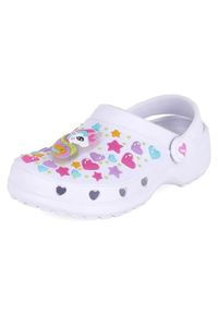 skechers - Buty do chodzenia dla dzieci Skechers Unicorn Delight. Kolor: biały. Materiał: guma, materiał, syntetyk