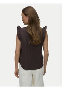 Vero Moda Bluzka Selma 10345667 Brązowy Regular Fit. Kolor: brązowy. Materiał: bawełna #4