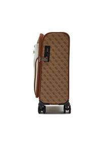 Guess Walizka kabinowa Kerima (A) Travel Bags TWA933 79830 Beżowy. Kolor: beżowy. Materiał: skóra