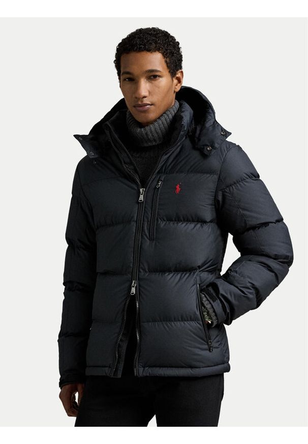 Polo Ralph Lauren Kurtka puchowa 710968278001 Czarny Regular Fit. Typ kołnierza: polo. Kolor: czarny. Materiał: syntetyk