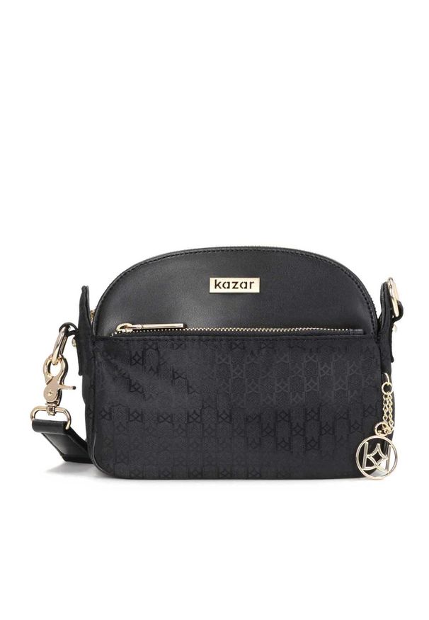 Kazar - Czarna listonoszka damska. Kolor: czarny. Materiał: skórzane