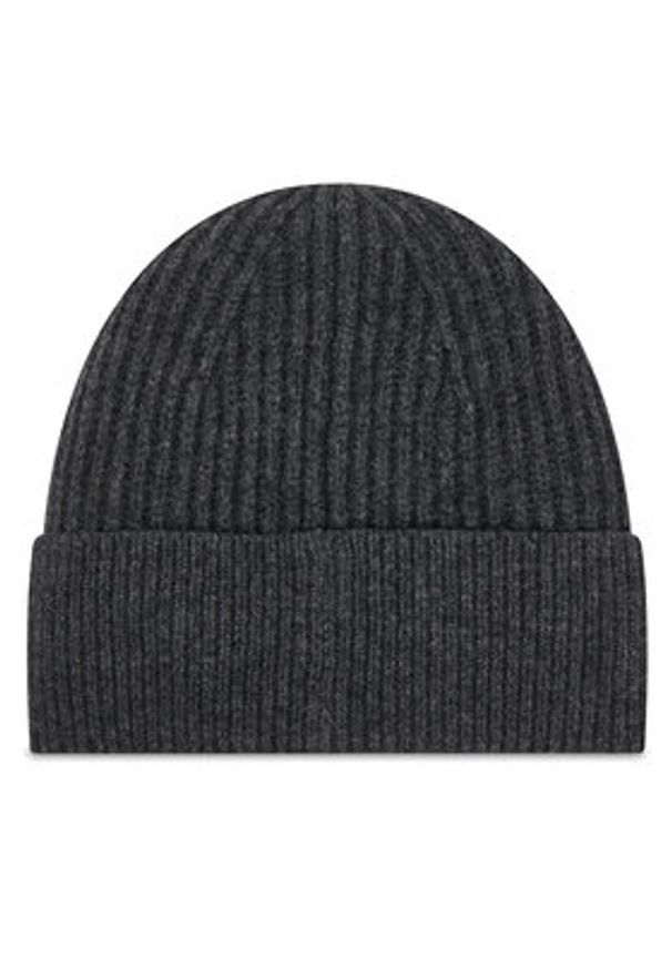 Calvin Klein Czapka Ck Metal Wool Beanie LV04D8032G Szary. Kolor: szary. Materiał: wełna