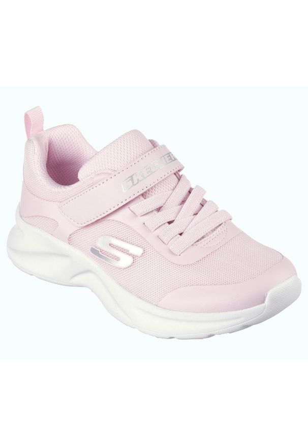 skechers - Buty do chodzenia dla dzieci Skechers Dynamatic. Zapięcie: rzepy. Kolor: różowy. Materiał: materiał. Szerokość cholewki: normalna. Sport: turystyka piesza