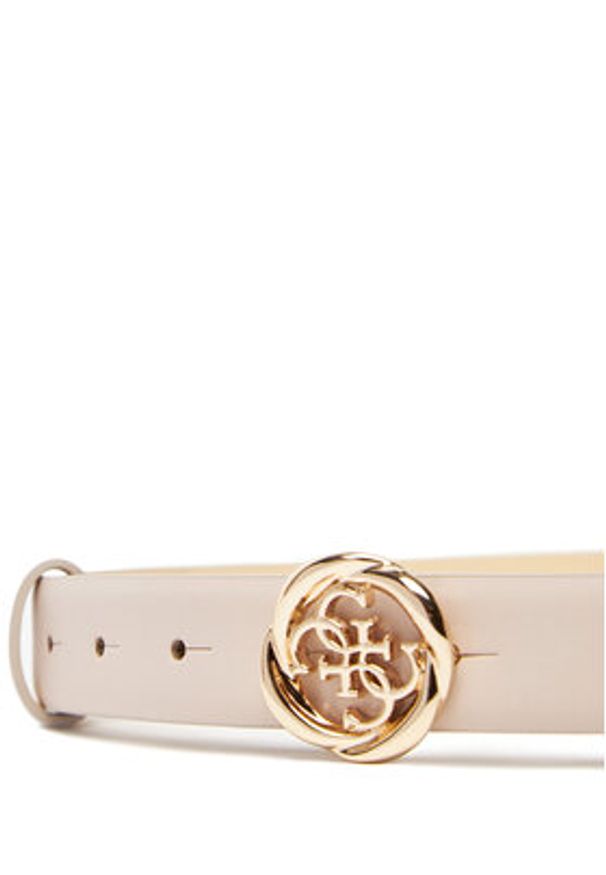 Guess Pasek Damski BW9260 P5325 Écru. Materiał: skóra