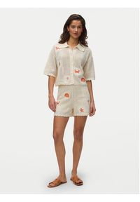 Vero Moda Kardigan Esmey 10350991 Kremowy Regular Fit. Kolor: kremowy. Materiał: syntetyk #4