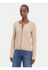 Liu Jo Kardigan WA6280 MS49I Beżowy Regular Fit. Kolor: beżowy. Materiał: wiskoza #1