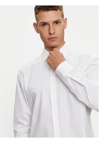 Hugo Koszula Valerio 50519812 Biały Modern Fit. Kolor: biały. Materiał: bawełna #4